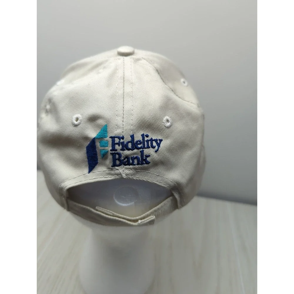 Greensboro Grasshoppers NC Fidelity bank Youth khaki tan baseball hat cap adjust